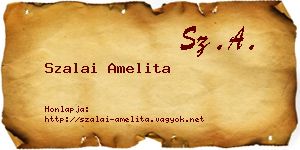 Szalai Amelita névjegykártya