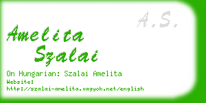 amelita szalai business card